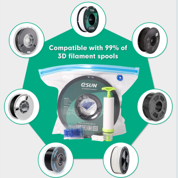 eSUN eVacuum Kit Filament Storage Vacuum Sealing Bags and Pump